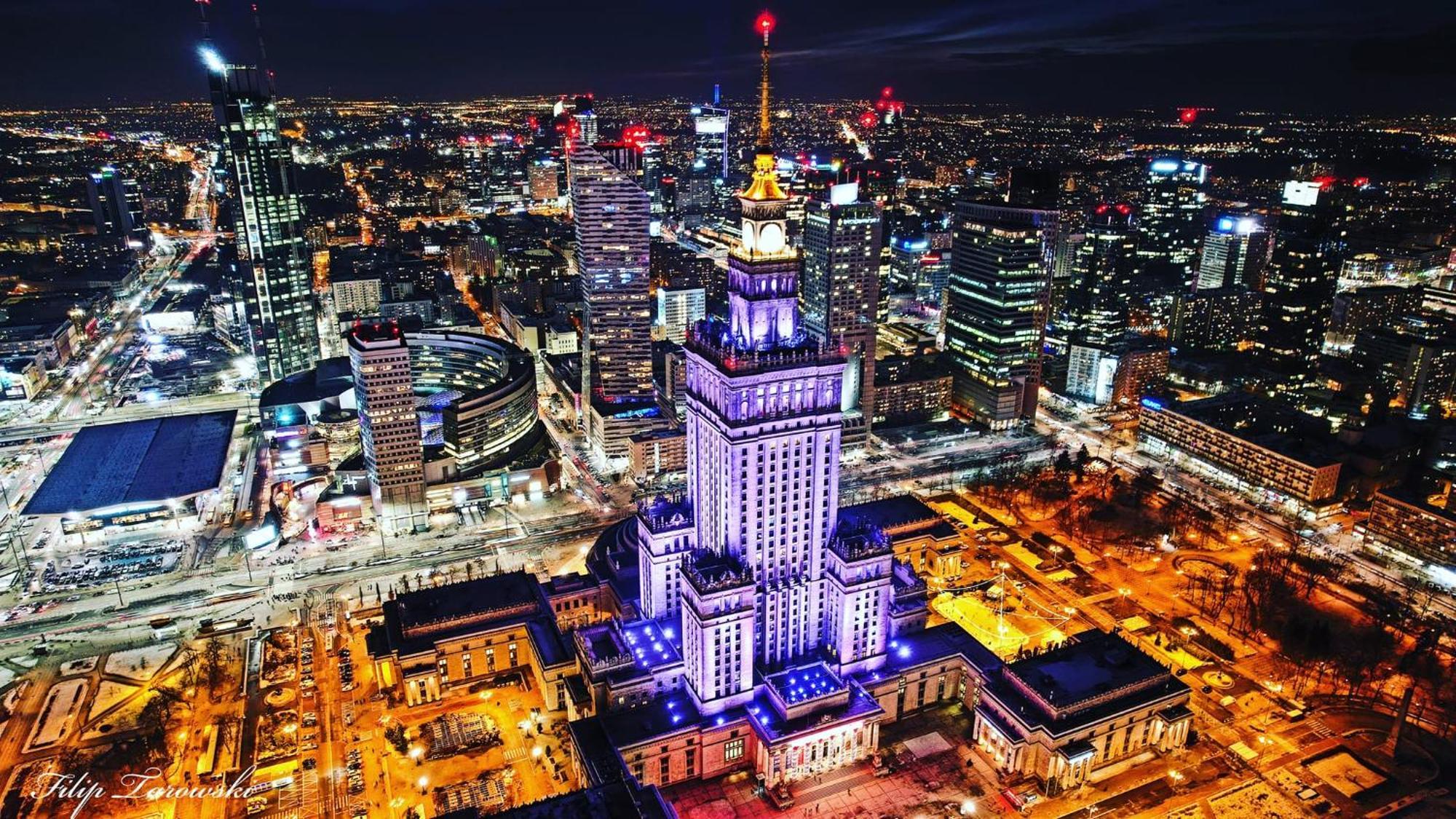 Super Apartment Yellow 2X Metro Fast Wifi 1 Gbs Netflix Panorama Miasta Warsaw Exterior photo